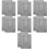 14Pièces Tables De En Gris Pour Colliers Bracelets 8
