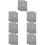 14Pièces Tables De En Gris Pour Colliers Bracelets 11