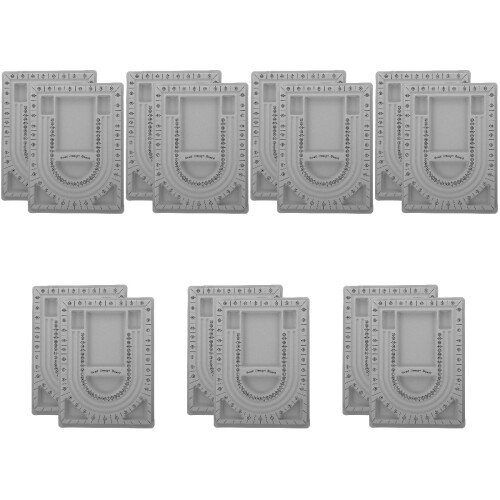 14Pièces Tables De En Gris Pour Colliers Bracelets 2