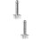 2Pcs Stainless Steel Meat Tenderizer Hammer with Needle Design Silver 9