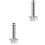 2Pcs Stainless Steel Meat Tenderizer Hammer with Needle Design Silver 5