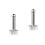 2Pcs Stainless Steel Meat Tenderizer Hammer with Needle Design Silver 6