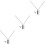 3Ensembles Pendentif Urne Acier Noir Pour Cendres 5