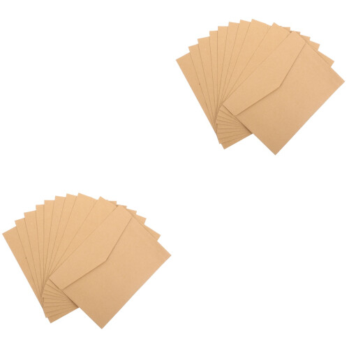 2Ensembles Enveloppes Invitation Kraft Pour 2