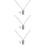 3Ensembles Pendentif Urne Acier Noir Pour Cendres 8