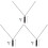 3Ensembles Pendentif Urne Acier Noir Pour Cendres 2