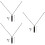 3Ensembles Pendentif Urne Acier Noir Pour Cendres 7