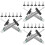 24Pièces Bande De Roulement Auto Acier Inox Argent Portable 8