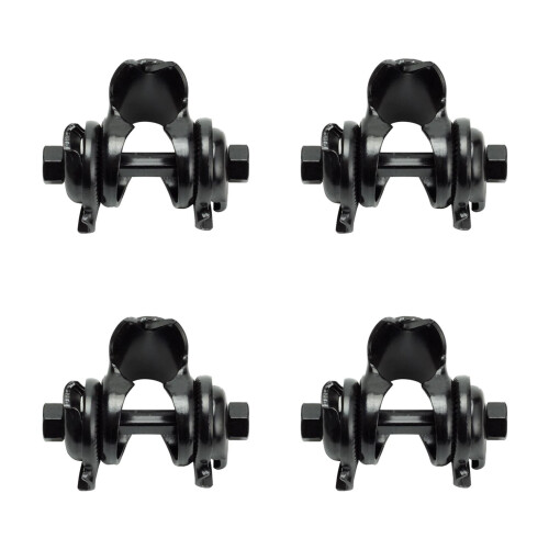 4Pièces Attaches Noires Durables Pour Usage Tout Terrain 1