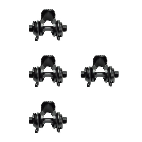 4Pièces Attaches Noires Durables Pour Usage Tout Terrain 2
