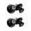 4Pièces Aluminium Noir Pour Support Racing 5