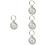 4pcs Key Chain Pet Tag Protective Box Metal 6