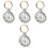 4pcs Key Chain Pet Tag Protective Box Metal 3