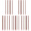 25Pièces Pinceaux Bois Marron Pour Peinture, 4