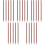 25Pièces Pinceaux Bois Marron Pour Peinture, 5
