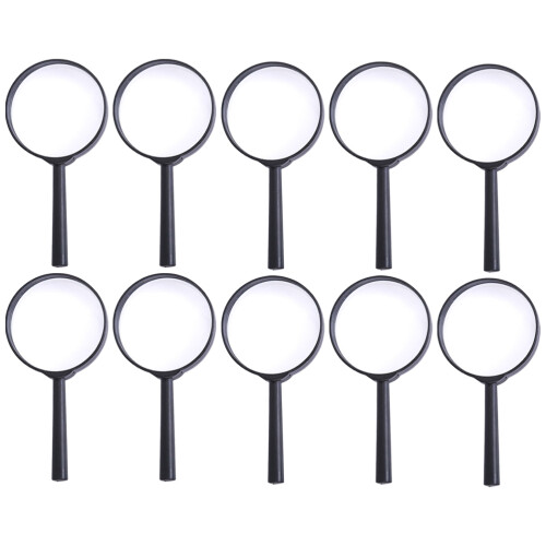 90Pcs Toddler Explore Magnifier Black Durable Plastic for Learning 2