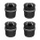 4Pcs Black Car Ashtray Plastic with Lid Multi-Functional Portable 8