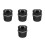 4Pcs Black Car Ashtray Plastic with Lid Multi-Functional Portable 9