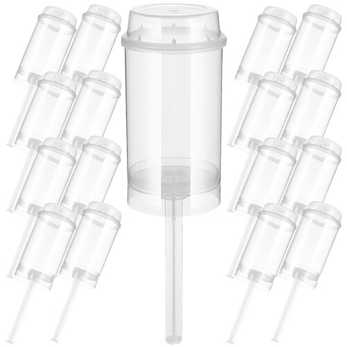 80Pcs Round Shape Push Cake Containers Clear PP Cake Pusher Cups 1
