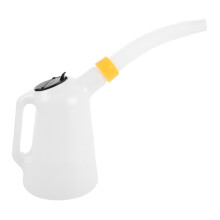 Handheld White Oil Dispenser Bottle for Motor Oil and Fuel Storage