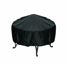 Waterproof Outdoor Fire Pit Cover 148cm Round Heavy Duty UVResistant with Windproof Drawstring