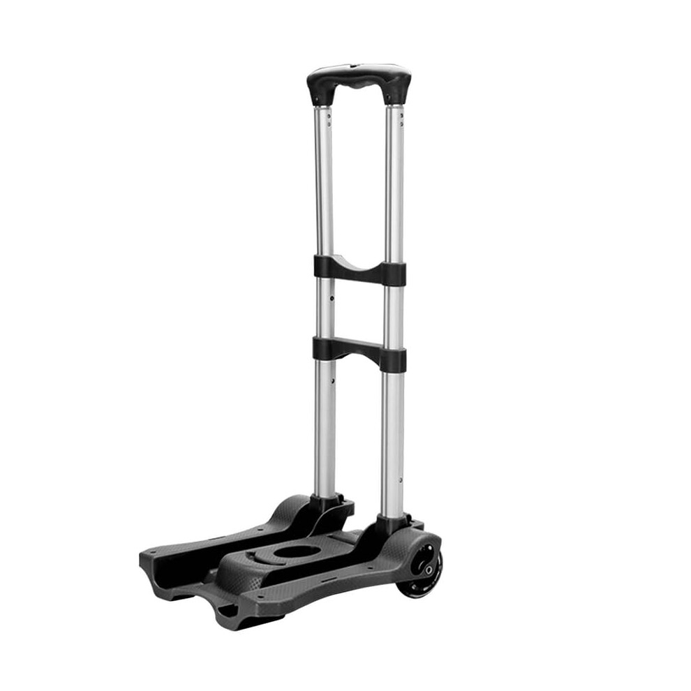 Foldable Hand Truck With Quiet Rubber Wheels And Adjustable Bungee Cord For Travel And Home 9099447381224