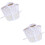 2Pcs White Lace Women Half Shirt Detachable False Collar 6