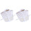 2Pcs White Lace Women Half Shirt Detachable False Collar 2