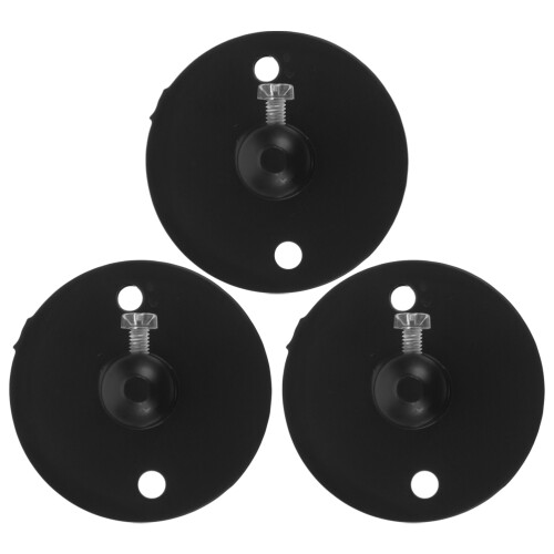4Sets Black Iron Cable Clips for Lamps Ceiling Light Mounting Plate