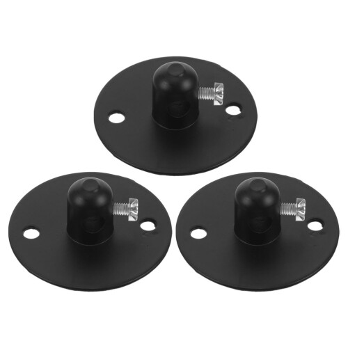4Sets Black Iron Cable Clips for Lamps Ceiling Light Mounting Plate 2