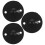 4Sets Black Iron Cable Clips for Lamps Ceiling Light Mounting Plate 2