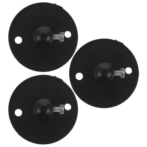 4Sets Black Iron Cable Clips for Lamps Ceiling Light Mounting Plate 1