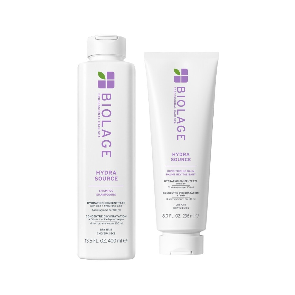 Biolage Hydrasource Shampoo 400Ml & Conditioning Balm 236Ml Duo