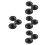 4Sets Black Iron Cable Clips for Lamps Ceiling Light Mounting Plate 8