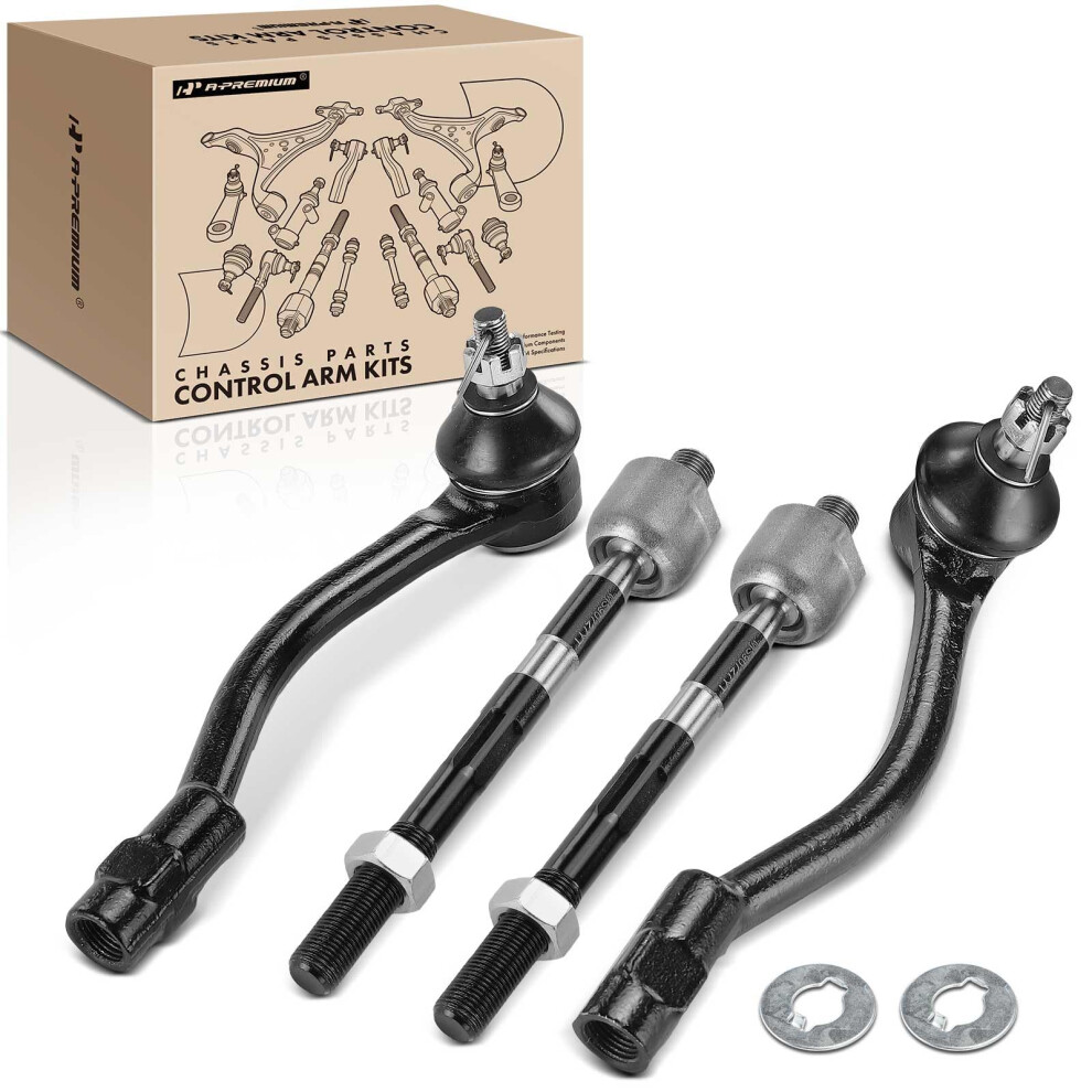 Front Inner Outer Tie Rod End Kit Set Of 4 For Hyundai Accent 20122017 Kia Rio Enhanced Steering Control 9070919806162