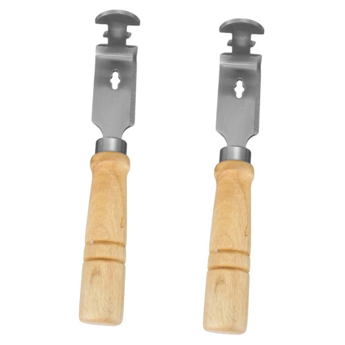 Bee Hive Tool Set 2pcs Beekeeping Scraper Kit with Ergonomic Grip for Efficient Frame Cleaning