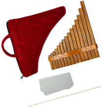 Pan Flute G Key 15Pipe Right Hand Handmade Traditional Instrument with Clear Ethereal Tone