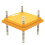 Chick Brooder Heating Plate 25x25cm, Adjustable Height 15W Chicken Brooder Heater for 15 Chicks 1