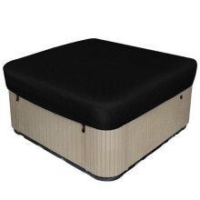 Outdoor Waterproof Hot Tub Cover with UV Resistant AllWeather Protection, Heavy Duty Square Spa Cover Black 231x231x30cm