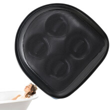 Hot Tub Booster Seat Cushion with Stable Suction Cup Base, Foldable Inflatable Spa Seat for Extra Comfort