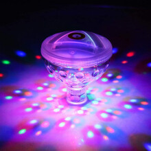 Floating Pool Lights RGB Color Changing Waterproof LED 7‑Piece Set for Spa Tub Pond Fountain