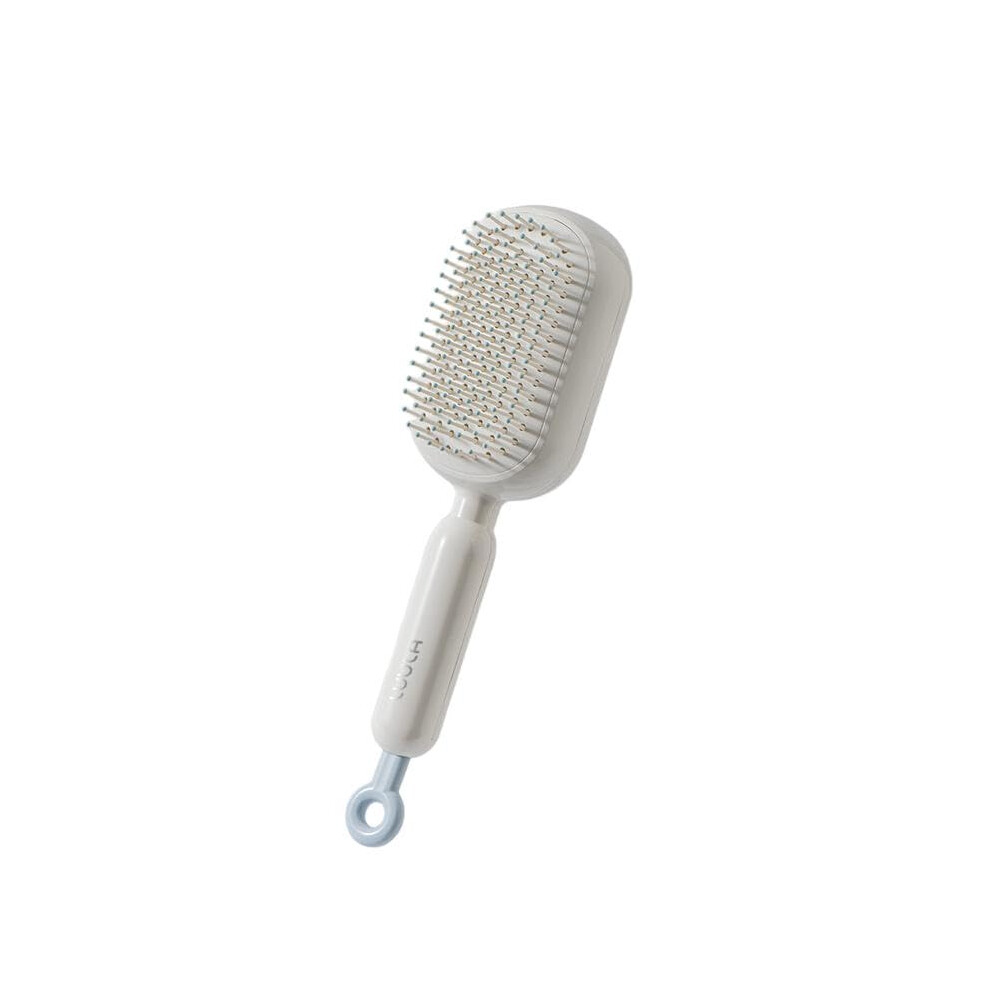 Detangling Hair Brush with Retractable Bristles, OnePull Hair Removal, AntiFrizz for All Hair Types