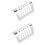 2Pièces Porte-Tranches De Pain , Support De Cuisine Argent Robuste 7