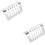 2Pièces Porte-Tranches De Pain , Support De Cuisine Argent Robuste 8