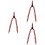 3Pièces Rayées Multicolores Enfants Clips Réglables 6