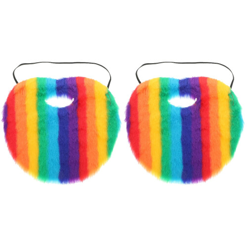 2Pièces Barbe Et Colorées En , Cosplay Party 2