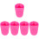 5Pièces Protections Saxophone Rose Silicone Durable Et Confortable 5
