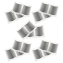 160Paires Stickers Yeux Noir Waterproof Réutilisables