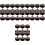 24Pièces Boucles D'oreilles Hommes Bois Acier Élégantes 5