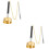 2Pièces Cloche De Temple Bouddhiste Portable Son Clair Doux 8